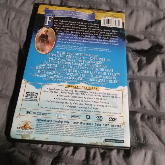 B2G2 The Princess Bride DVD - Picture 2 of 2